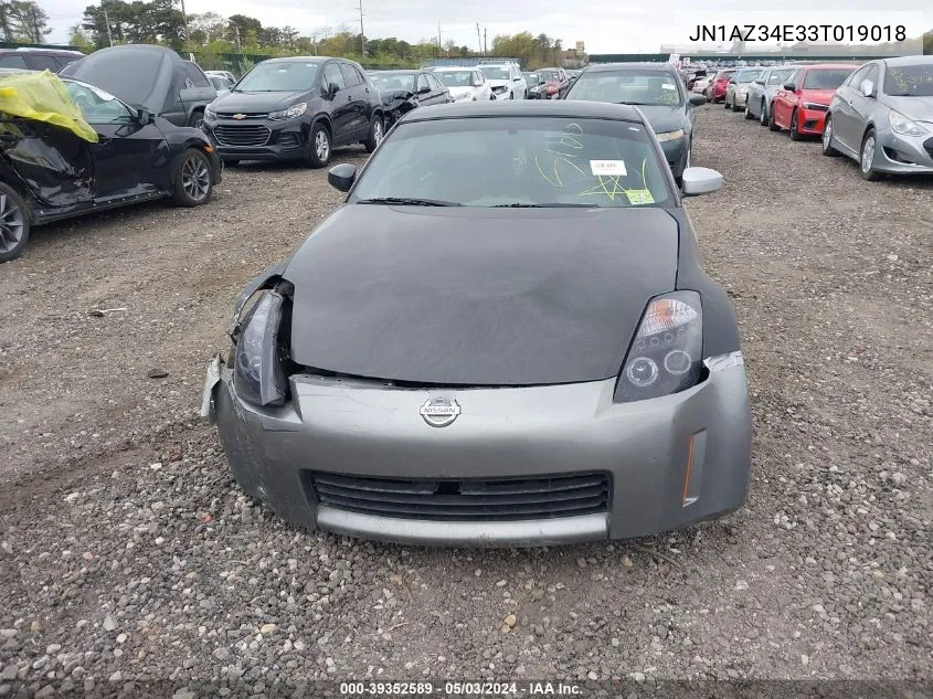 2003 Nissan 350Z Touring VIN: JN1AZ34E33T019018 Lot: 39352589