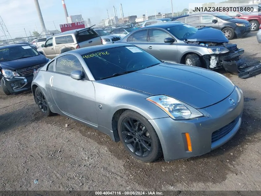 2003 Nissan 350Z Enthusiast VIN: JN1AZ34E83T018480 Lot: 40047116