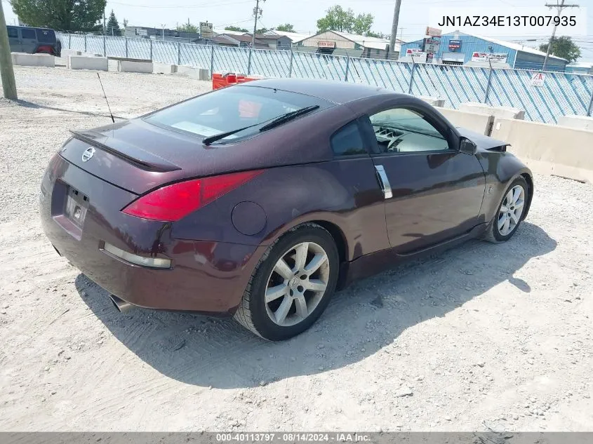 JN1AZ34E13T007935 2003 Nissan 350Z Touring