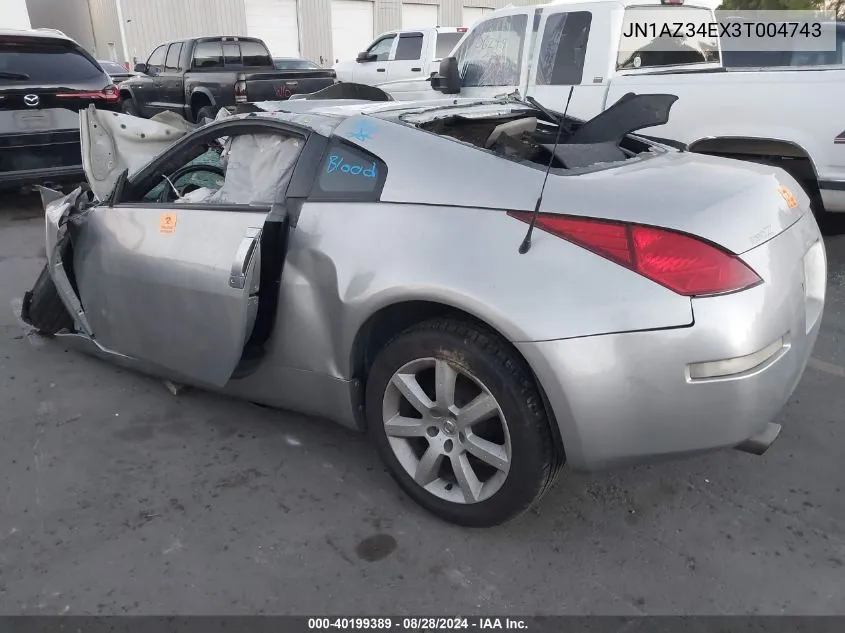 JN1AZ34EX3T004743 2003 Nissan 350Z Touring