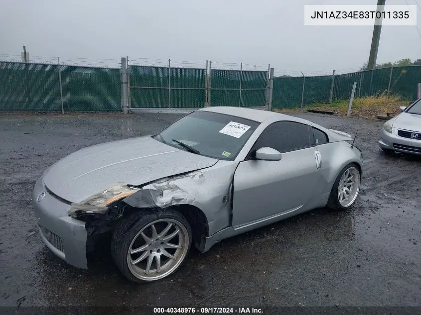 JN1AZ34E83T011335 2003 Nissan 350Z Touring