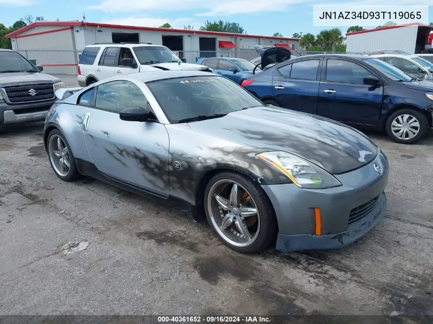 2003 Nissan 350Z Touring VIN: JN1AZ34D93T119065 Lot: 40361652