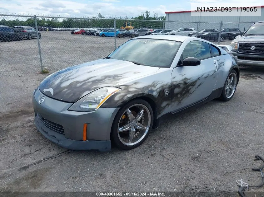 2003 Nissan 350Z Touring VIN: JN1AZ34D93T119065 Lot: 40361652