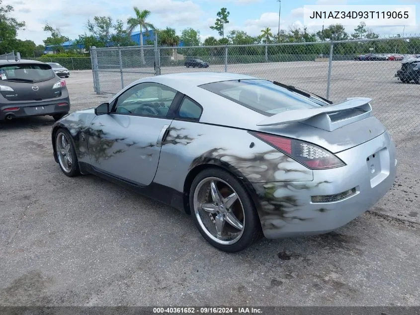 2003 Nissan 350Z Touring VIN: JN1AZ34D93T119065 Lot: 40361652