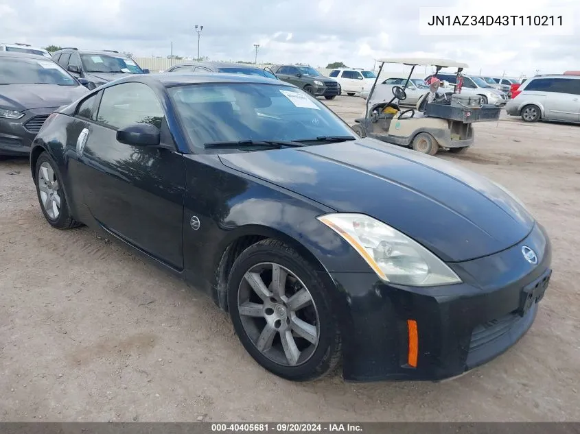 JN1AZ34D43T110211 2003 Nissan 350Z Enthusiast