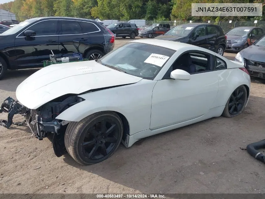 JN1AZ34E63T007591 2003 Nissan 350Z Coupe