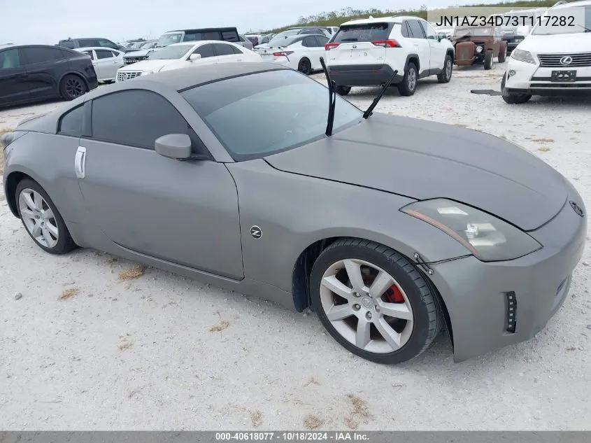 2003 Nissan 350Z Coupe VIN: JN1AZ34D73T117282 Lot: 40618077