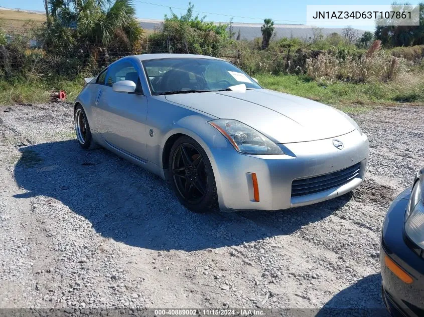 2003 Nissan 350Z Enthusiast VIN: JN1AZ34D63T107861 Lot: 40889002