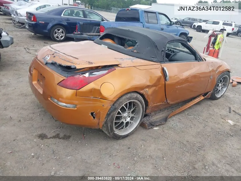 JN1AZ36A34T012582 2004 Nissan 350Z Touring