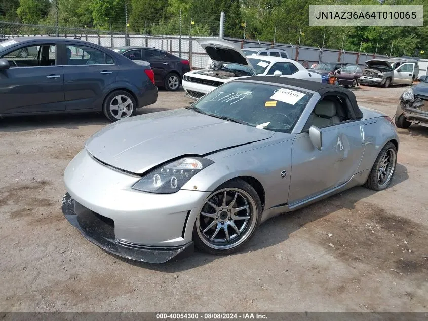 2004 Nissan 350Z Roadster VIN: JN1AZ36A64T010065 Lot: 40054300