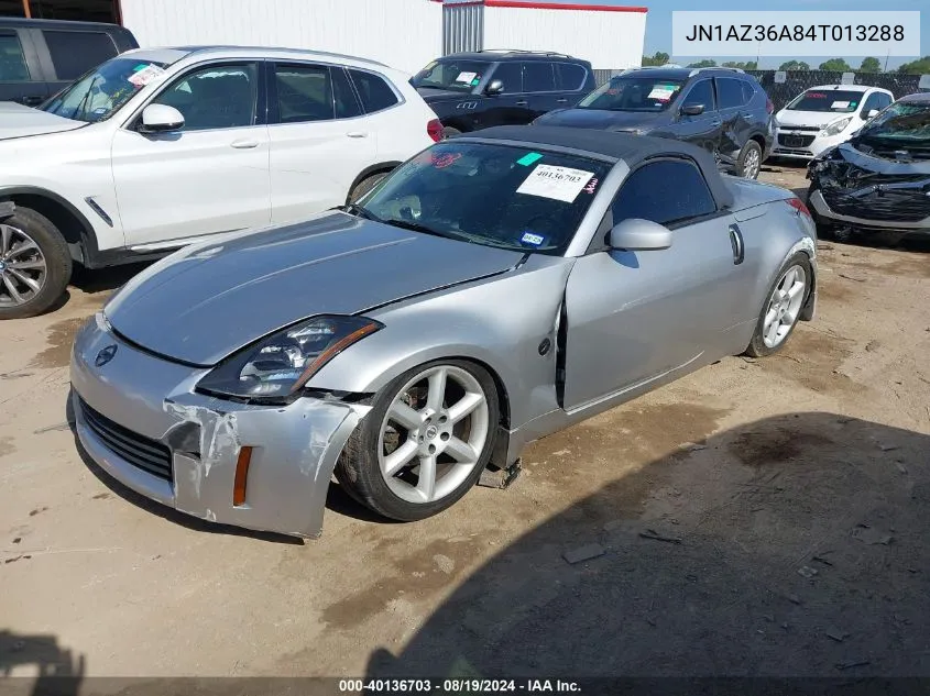 2004 Nissan 350Z Touring VIN: JN1AZ36A84T013288 Lot: 40136703