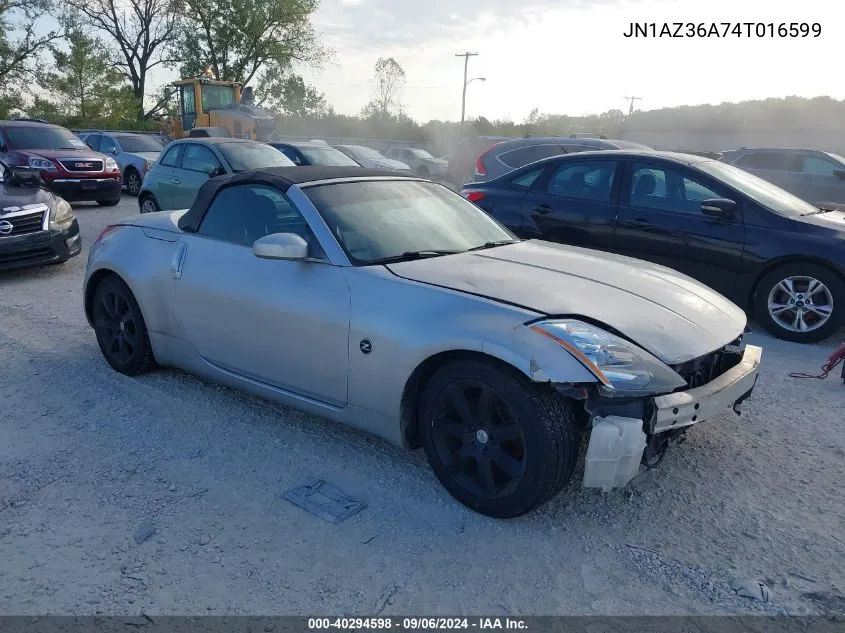 2004 Nissan 350Z Touring VIN: JN1AZ36A74T016599 Lot: 40294598