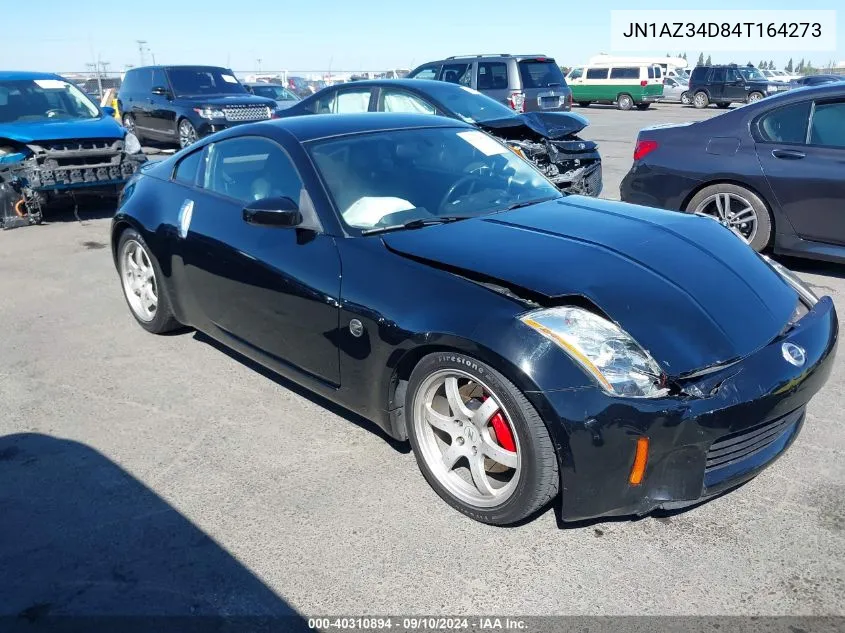 2004 Nissan 350Z Coupe VIN: JN1AZ34D84T164273 Lot: 40310894