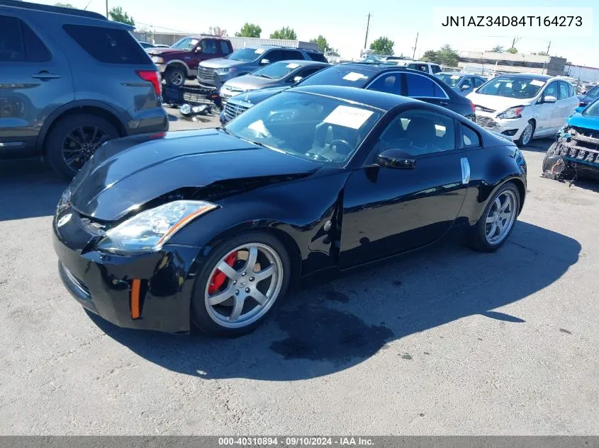 2004 Nissan 350Z Coupe VIN: JN1AZ34D84T164273 Lot: 40310894