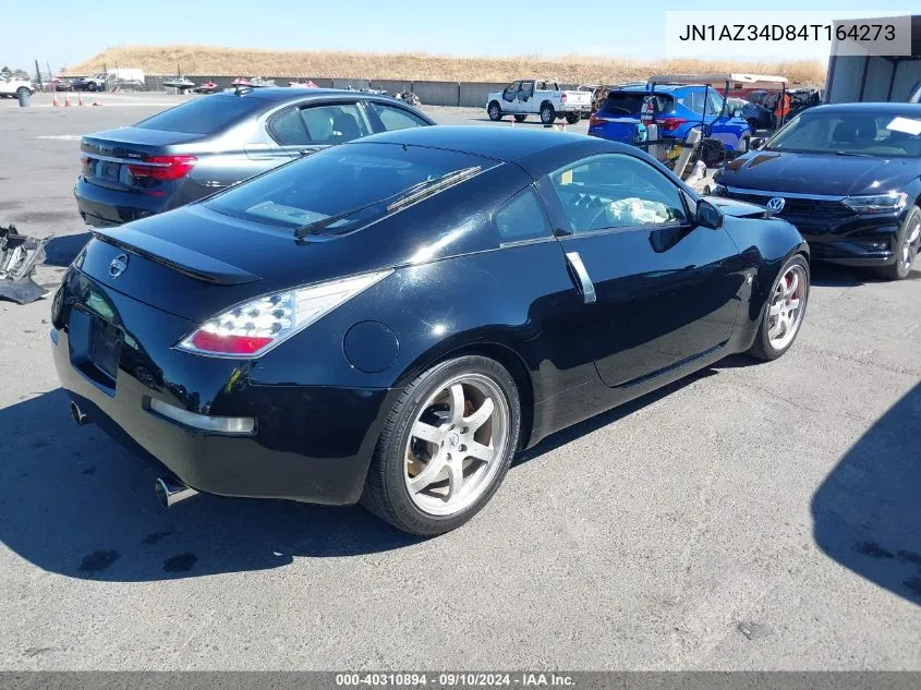 2004 Nissan 350Z Coupe VIN: JN1AZ34D84T164273 Lot: 40310894