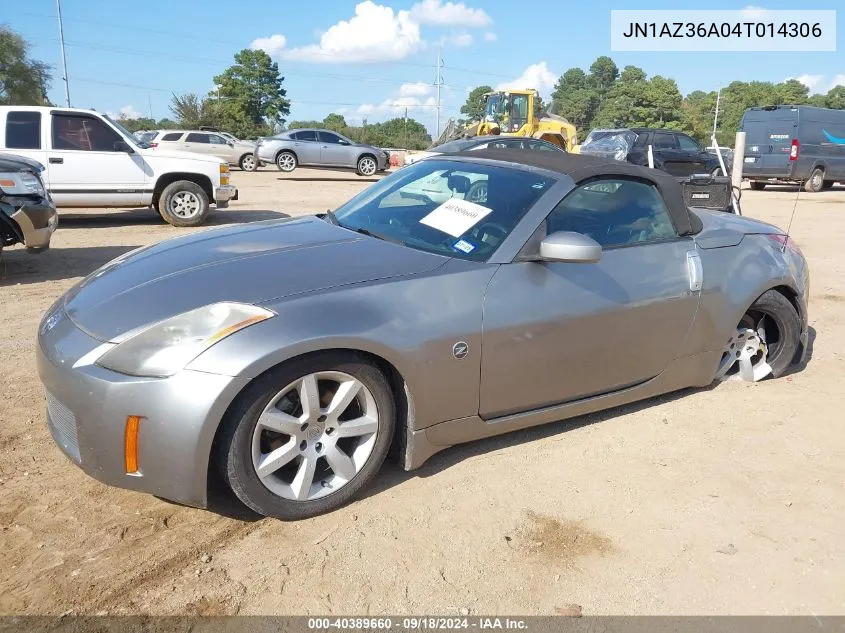 2004 Nissan 350Z Touring VIN: JN1AZ36A04T014306 Lot: 40389660