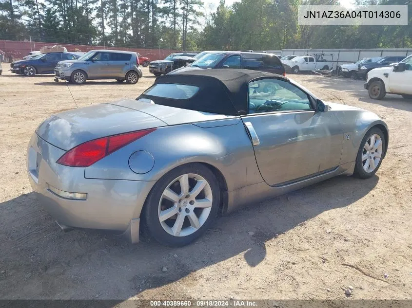 2004 Nissan 350Z Touring VIN: JN1AZ36A04T014306 Lot: 40389660