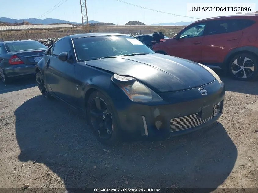 2004 Nissan 350Z Touring VIN: JN1AZ34D64T152896 Lot: 40412982