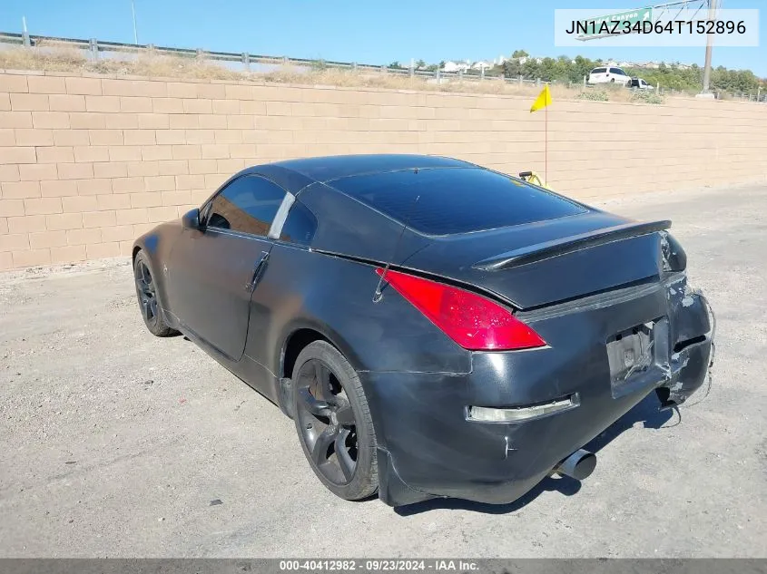 2004 Nissan 350Z Touring VIN: JN1AZ34D64T152896 Lot: 40412982