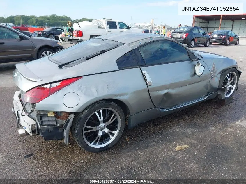 2004 Nissan 350Z Coupe VIN: JN1AZ34E74T052864 Lot: 40426797