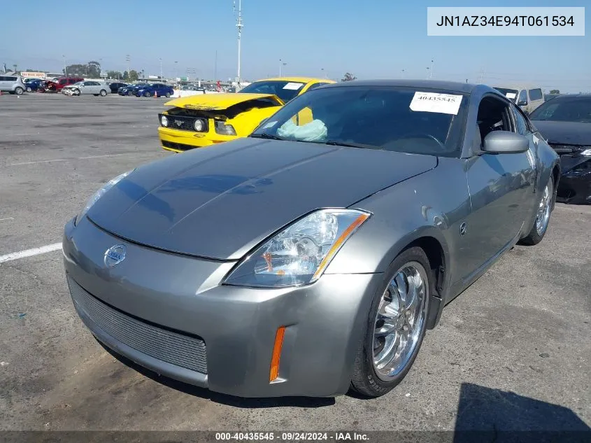 2004 Nissan 350Z Enthusiast VIN: JN1AZ34E94T061534 Lot: 40435545