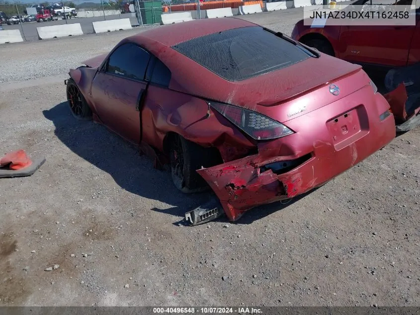 2004 Nissan 350Z Coupe VIN: JN1AZ34DX4T162458 Lot: 40496548