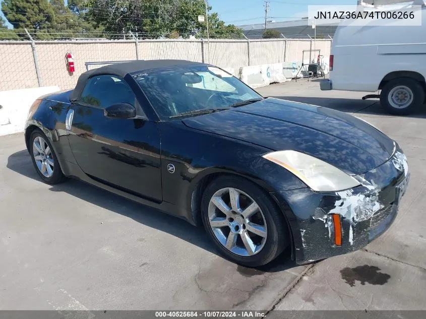 2004 Nissan 350Z Touring VIN: JN1AZ36A74T006266 Lot: 40525684