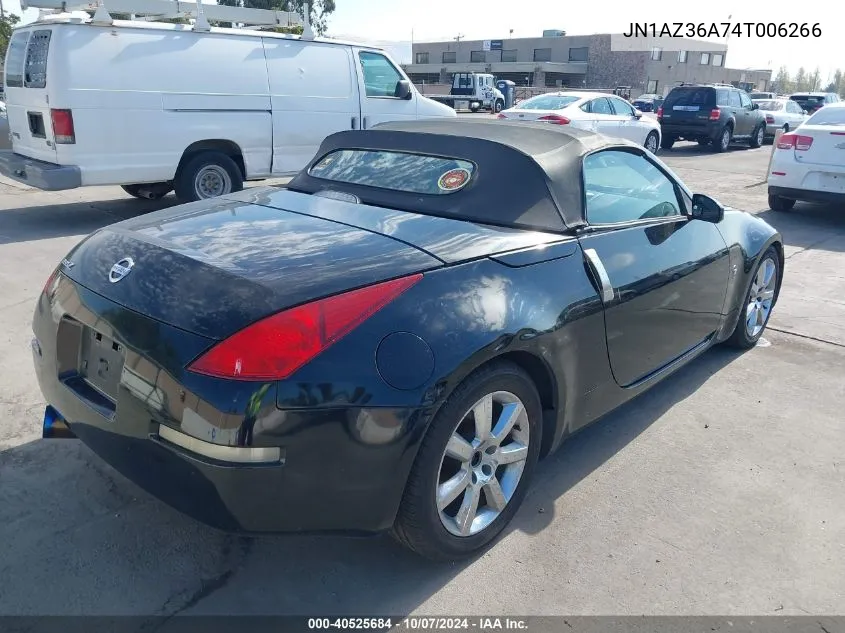 2004 Nissan 350Z Touring VIN: JN1AZ36A74T006266 Lot: 40525684