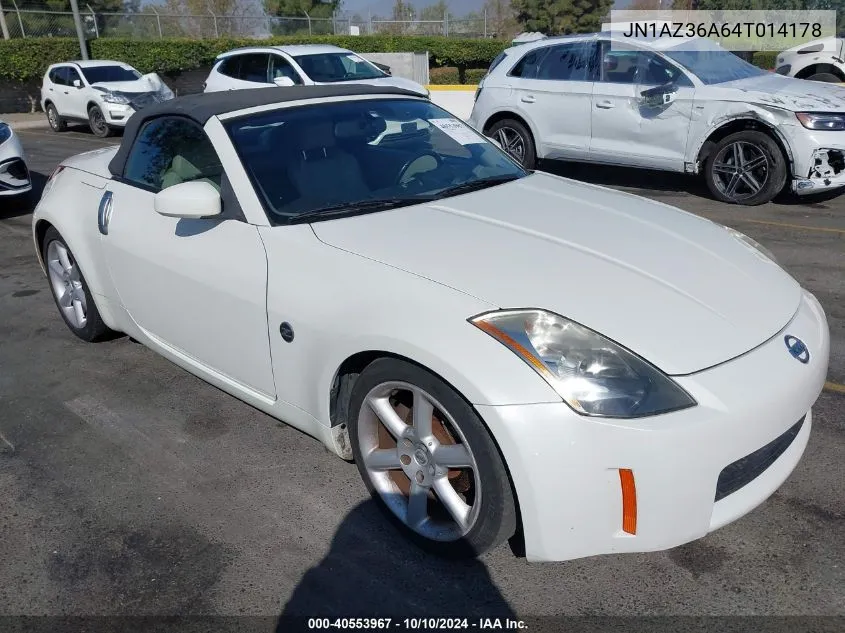 2004 Nissan 350Z Touring VIN: JN1AZ36A64T014178 Lot: 40553967