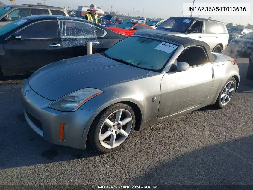 2004 Nissan 350Z Touring VIN: JN1AZ36A54T013636 Lot: 40647675