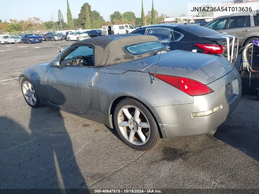 2004 Nissan 350Z Touring VIN: JN1AZ36A54T013636 Lot: 40647675