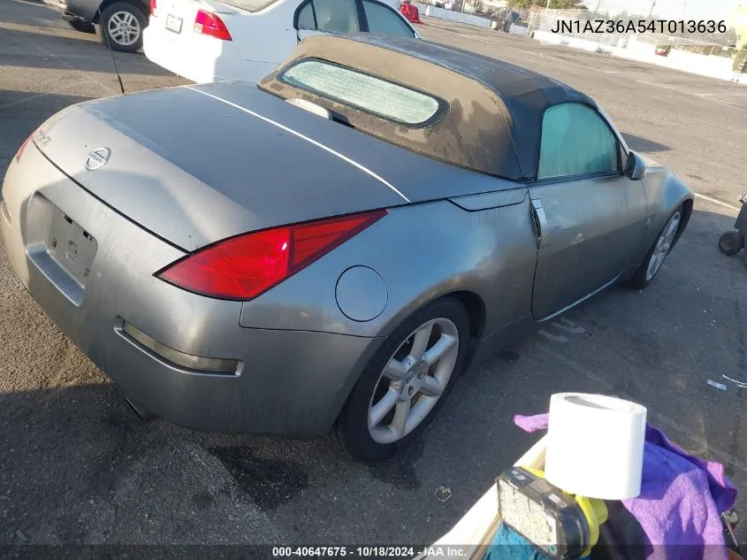 2004 Nissan 350Z Touring VIN: JN1AZ36A54T013636 Lot: 40647675