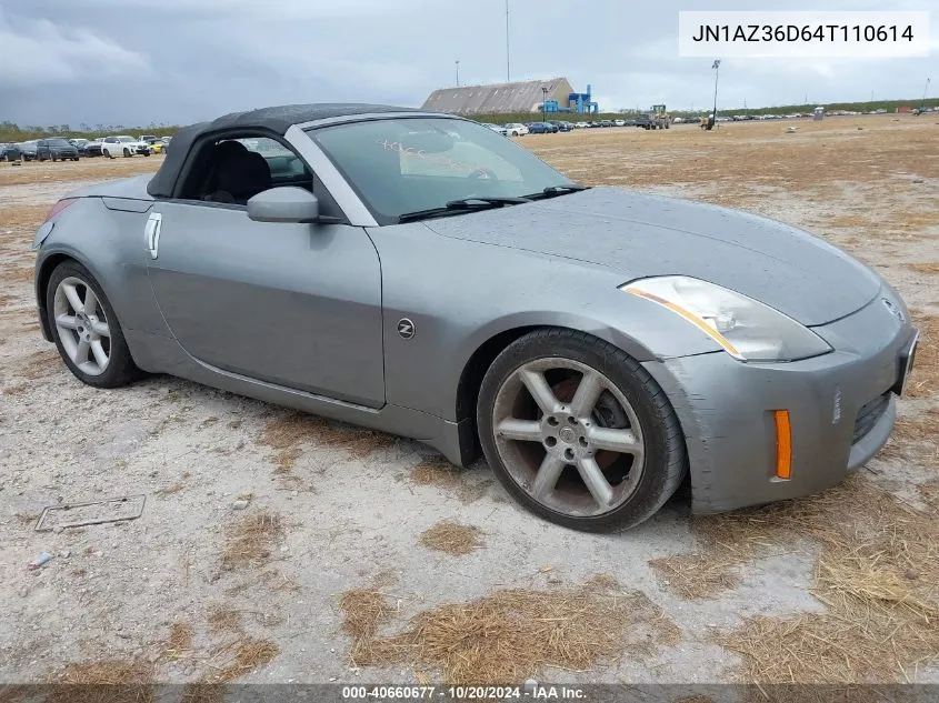 2004 Nissan 350Z Enthusiast VIN: JN1AZ36D64T110614 Lot: 40660677