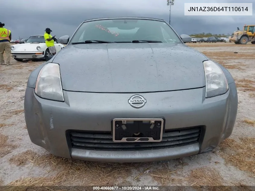 2004 Nissan 350Z Enthusiast VIN: JN1AZ36D64T110614 Lot: 40660677