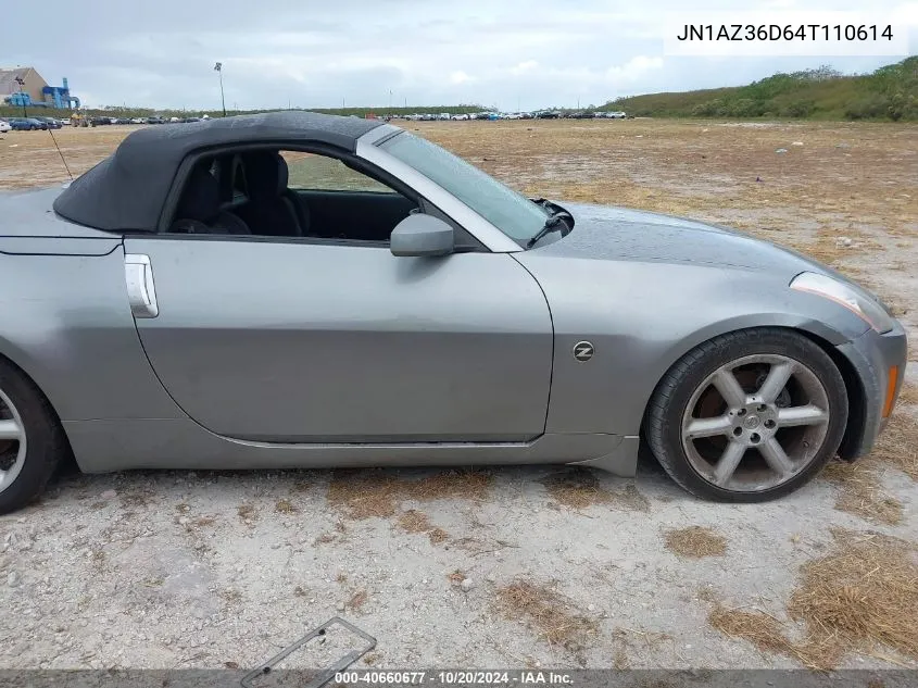 2004 Nissan 350Z Enthusiast VIN: JN1AZ36D64T110614 Lot: 40660677