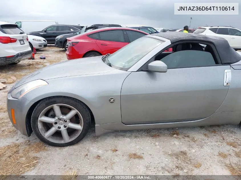 2004 Nissan 350Z Enthusiast VIN: JN1AZ36D64T110614 Lot: 40660677