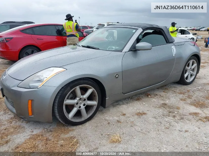 2004 Nissan 350Z Enthusiast VIN: JN1AZ36D64T110614 Lot: 40660677