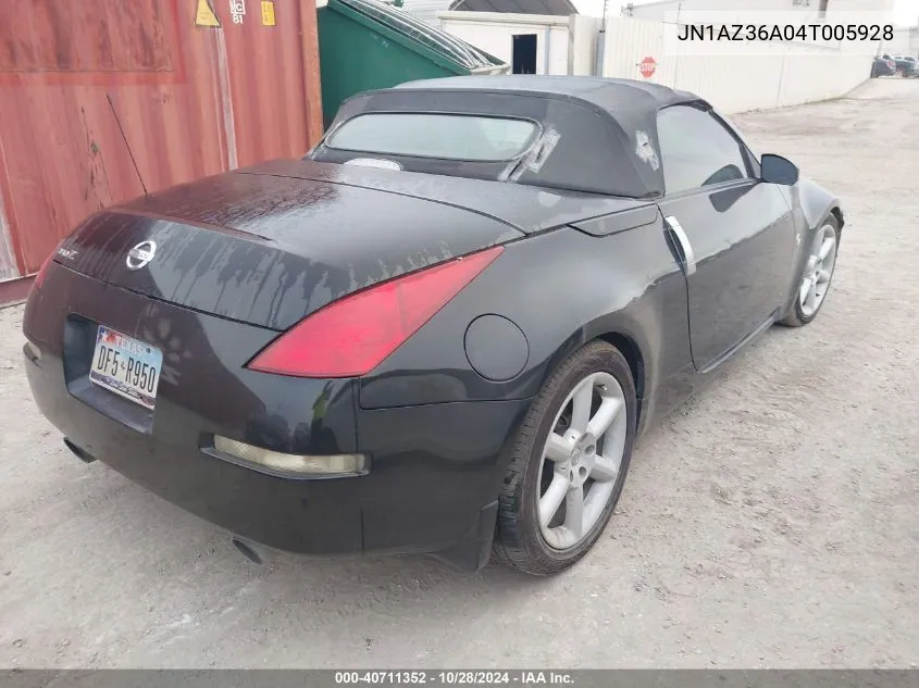 2004 Nissan 350Z Touring VIN: JN1AZ36A04T005928 Lot: 40711352