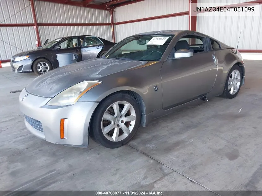 2004 Nissan 350Z Enthusiast VIN: JN1AZ34E04T051099 Lot: 40768077