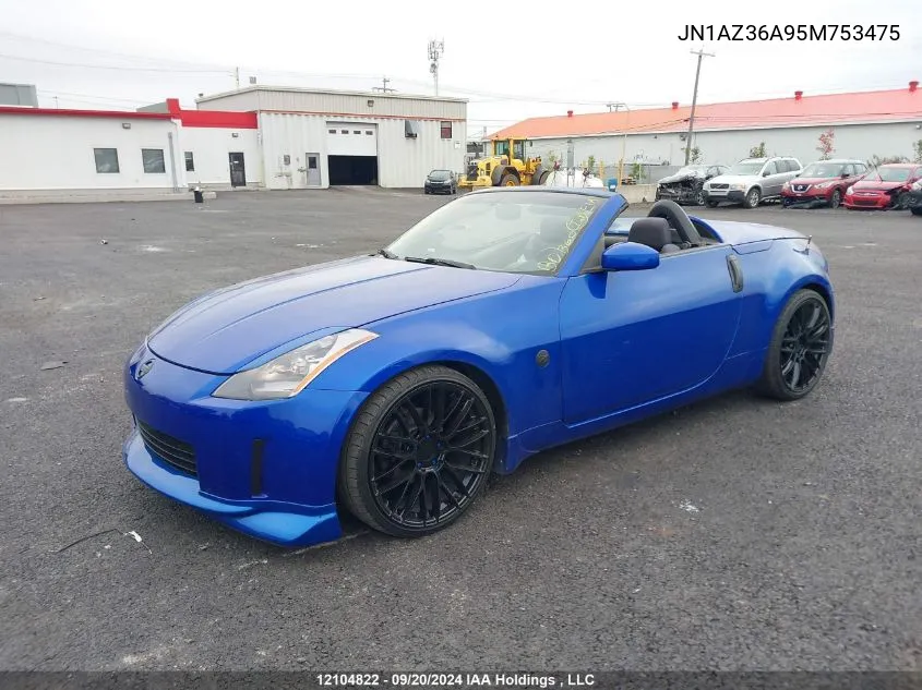 2005 Nissan 350Z Roadster VIN: JN1AZ36A95M753475 Lot: 12104822