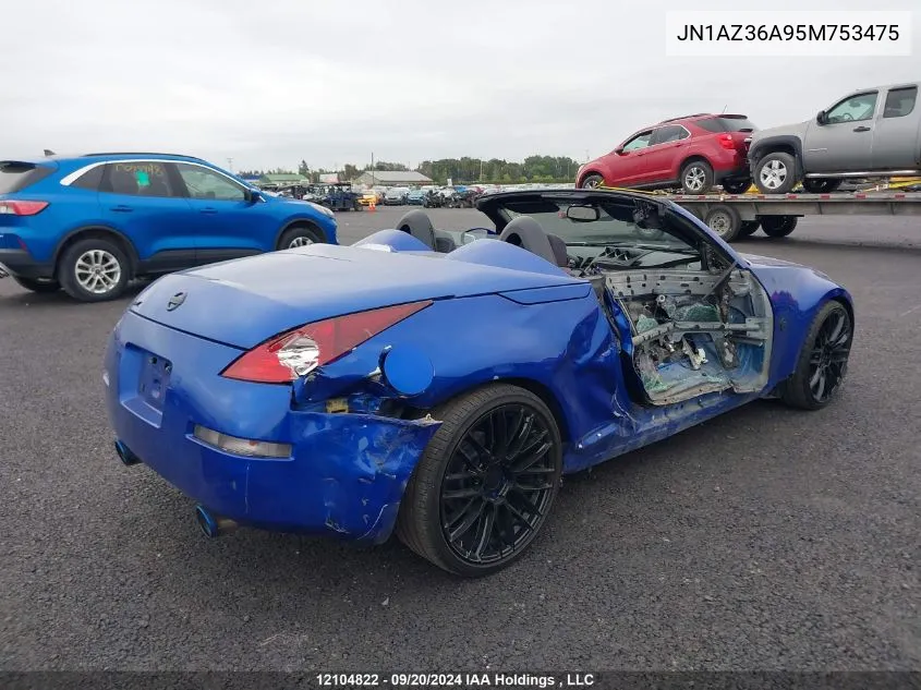 2005 Nissan 350Z Roadster VIN: JN1AZ36A95M753475 Lot: 12104822