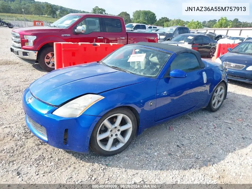 2005 Nissan 350Z Touring VIN: JN1AZ36A55M757913 Lot: 40198009