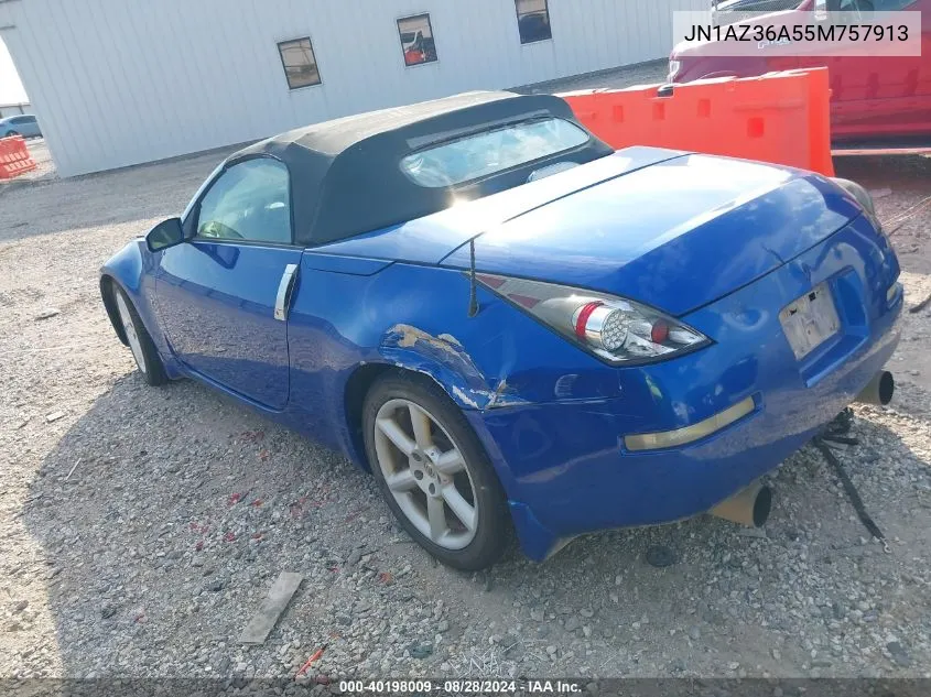 2005 Nissan 350Z Touring VIN: JN1AZ36A55M757913 Lot: 40198009