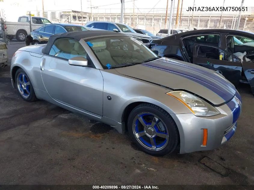 JN1AZ36AX5M750651 2005 Nissan 350Z Touring