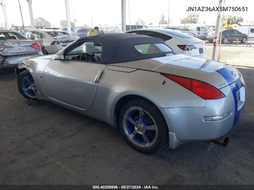 JN1AZ36AX5M750651 2005 Nissan 350Z Touring