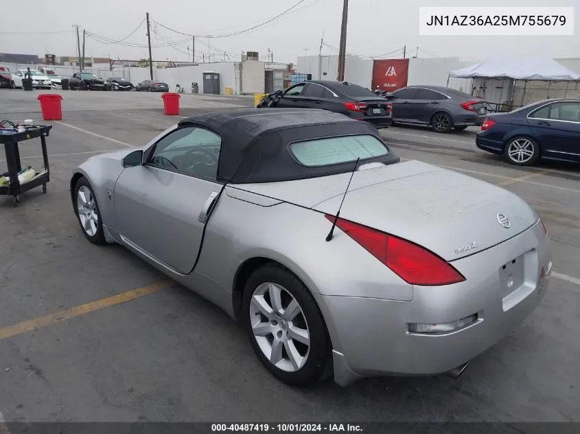 2005 Nissan 350Z Touring VIN: JN1AZ36A25M755679 Lot: 40487419