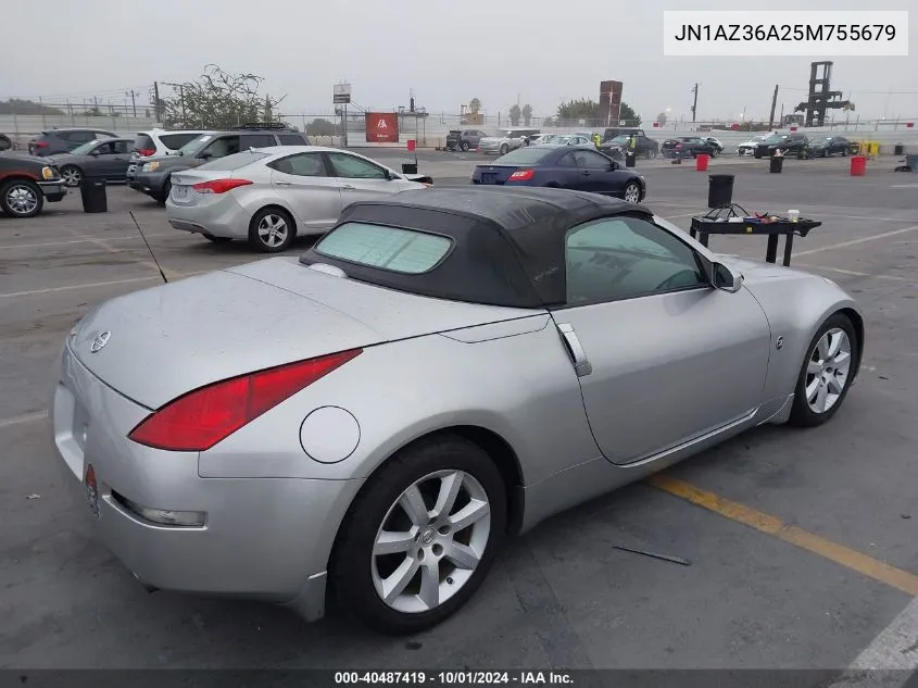 2005 Nissan 350Z Touring VIN: JN1AZ36A25M755679 Lot: 40487419