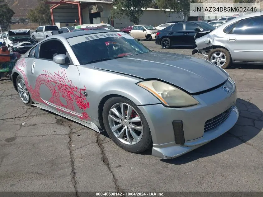 2005 Nissan 350Z Enthusiast VIN: JN1AZ34D85M602446 Lot: 40508142