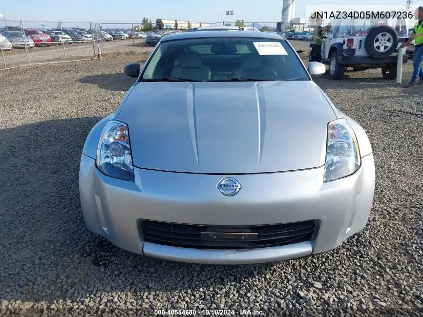 2005 Nissan 350Z Touring VIN: JN1AZ34D05M607236 Lot: 40554680