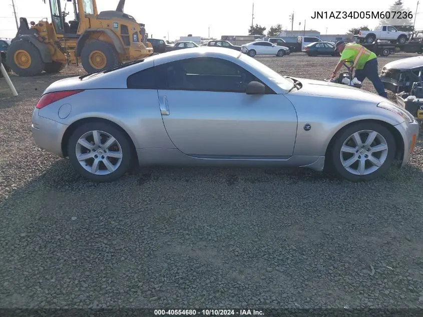 2005 Nissan 350Z Touring VIN: JN1AZ34D05M607236 Lot: 40554680